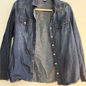 Mossimo Supply Co. Blue Denim Shirt